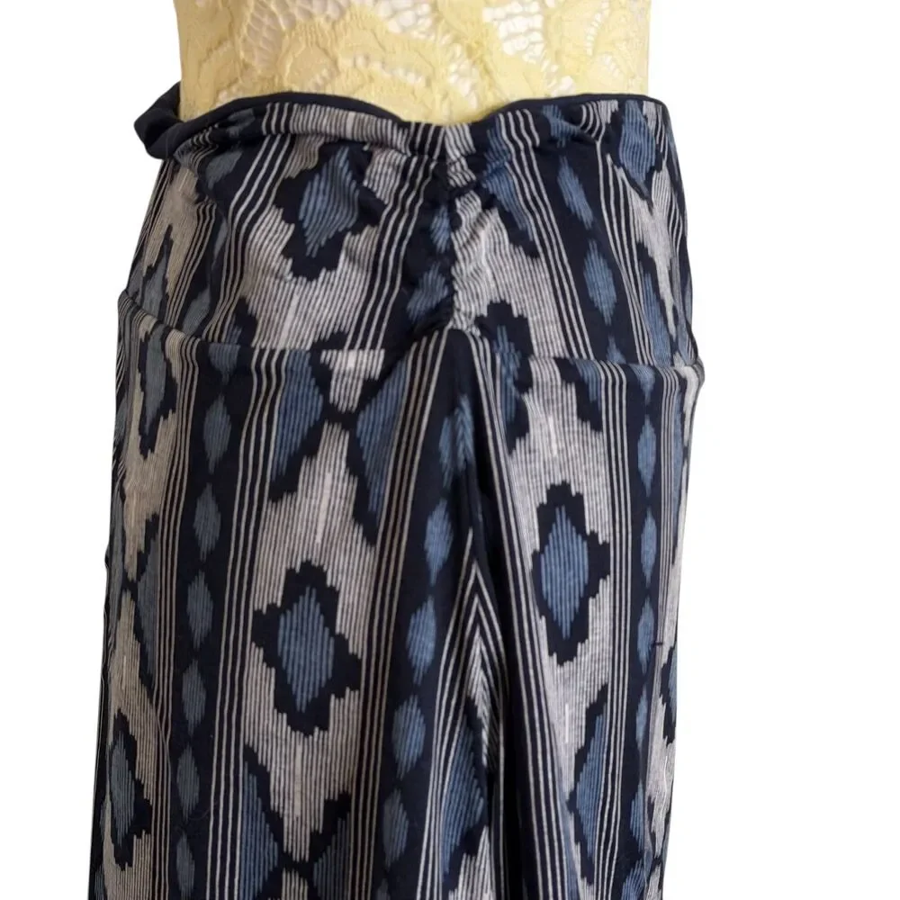 Colorado TC Clothing Tranquility Reversible Skirt A Line Ikat Print Navy S? bv